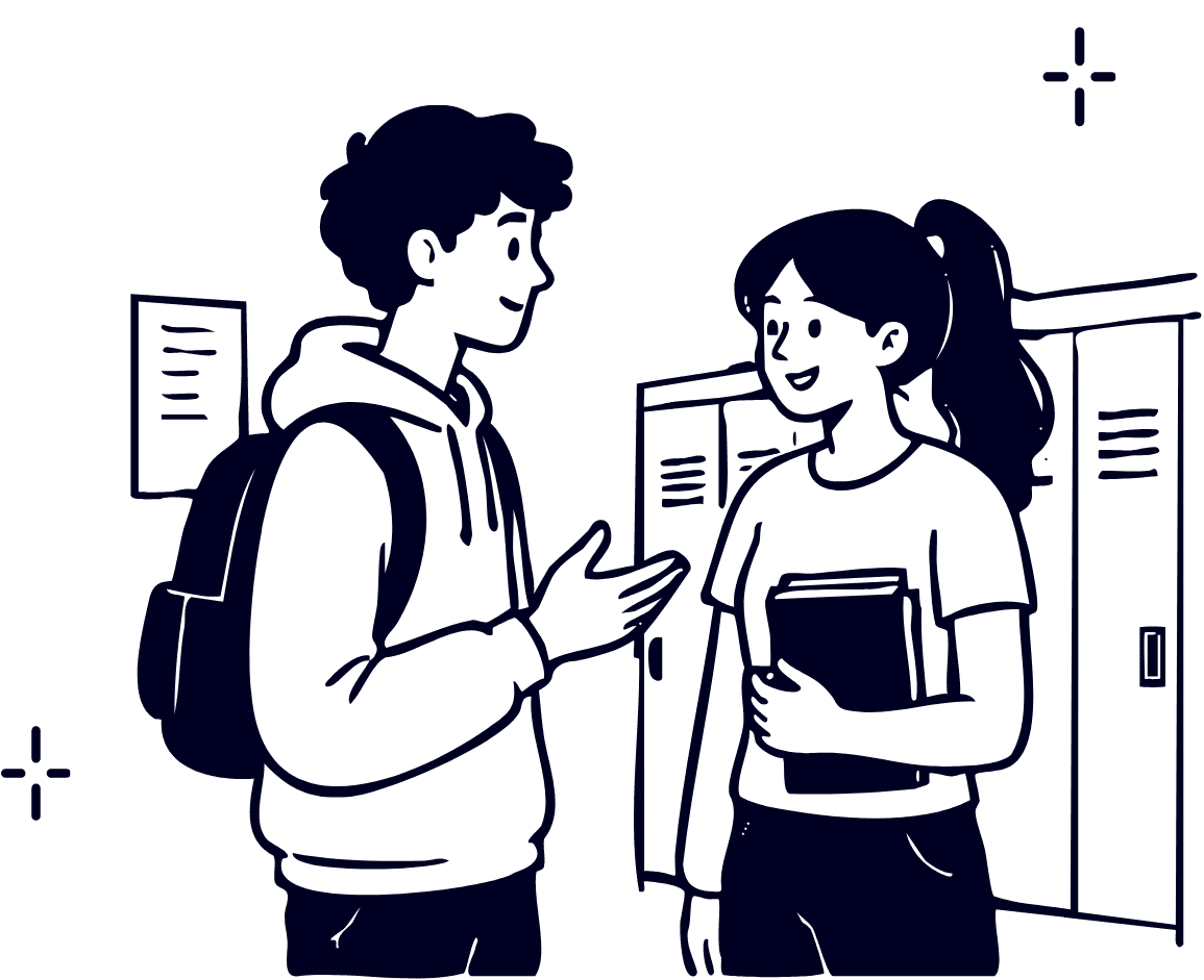 프레젠테이션 보드를 든 사회복지사 일러스트